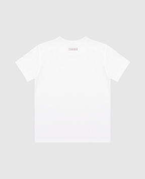 Stefano Ricci Children's white T-shirt with logo patch YNH6101490803
