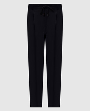 Peserico Blue wool pants R54274W02710