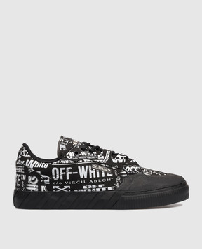 Off-White Black Vulc779 sneakers with logo print OMIA296F25LEA002