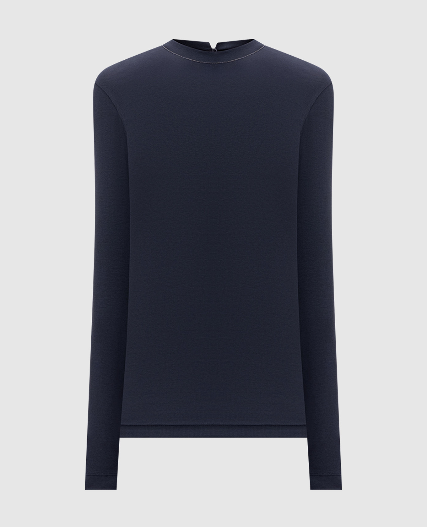 

Blue longsleeve with monil chain Brunello Cucinelli