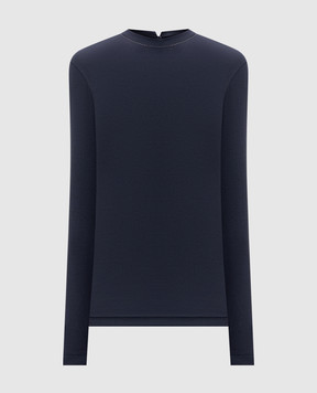Brunello Cucinelli Blue longsleeve with monil chain MPTC8BJ300