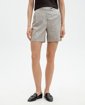 Marco Pescarolo Beige Summer shorts made of silk and cashmere SUMMERD5387