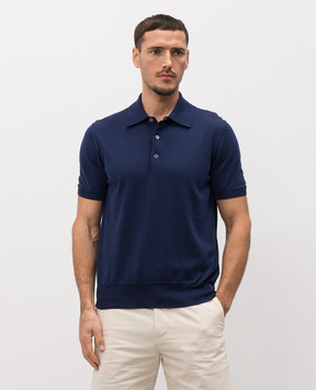 Tom Ford Blue polo KPS035YMC040