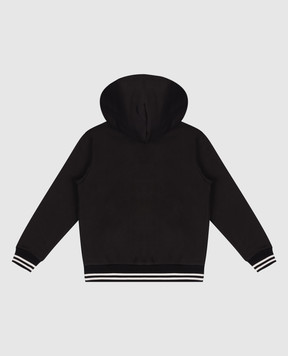 Dolce&Gabbana Children's black sports jacket with logo L4JWKLG7PTH46