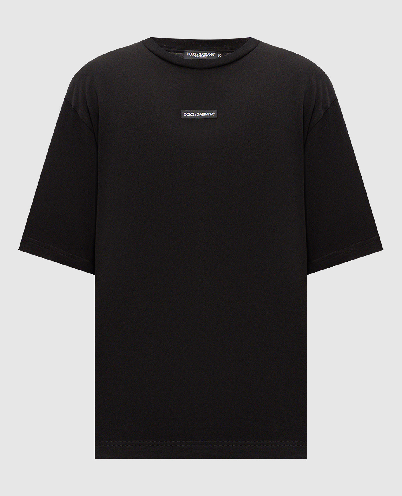Black T-shirt with logo patch