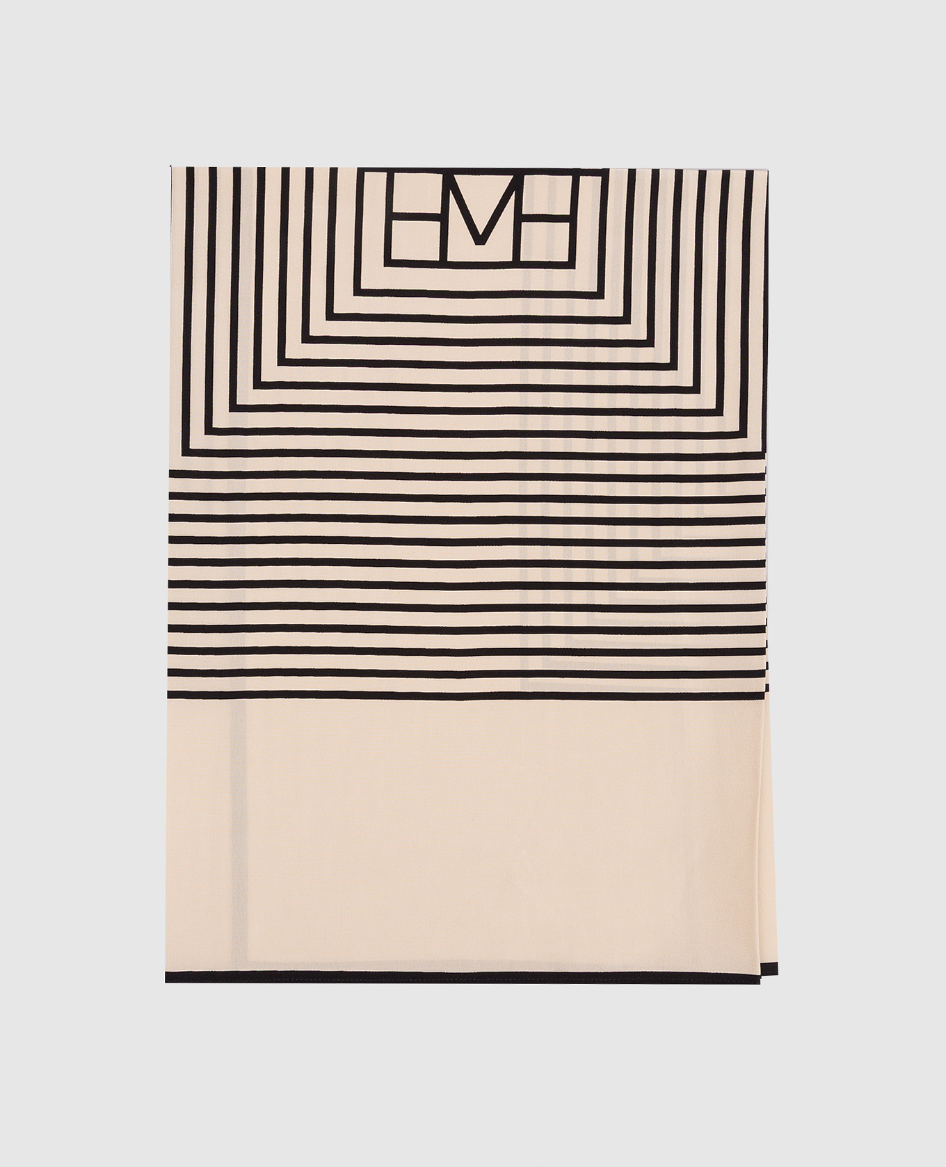 Beige silk scarf