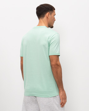Dolce&Gabbana Green t-shirt with a monogram patch G8PV1ZG7P3N