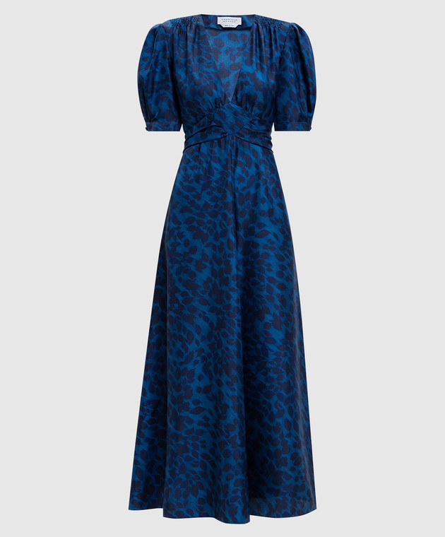 Gabriela Hearst - Larkin blue silk dress 3264296P127 - shop with Malta  delivery at Symbol