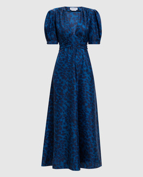 Gabriela Hearst Larkin blue silk dress 3264296P127