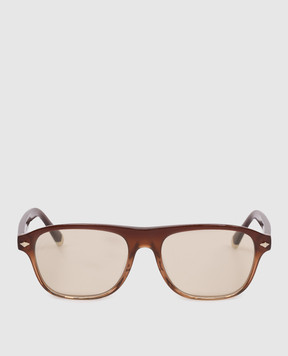Brunello Cucinelli Intarsia Rays Brown Sunglasses MOCPATTV15