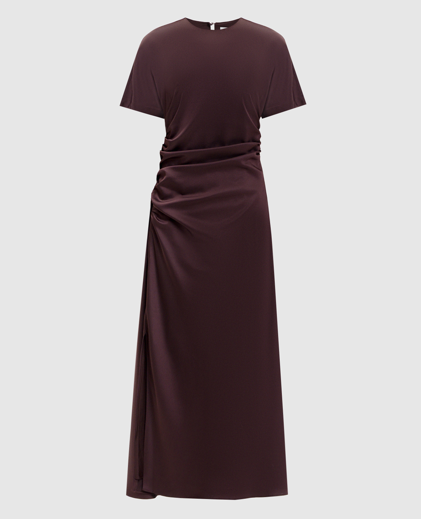 Marabella burgundy midi dress