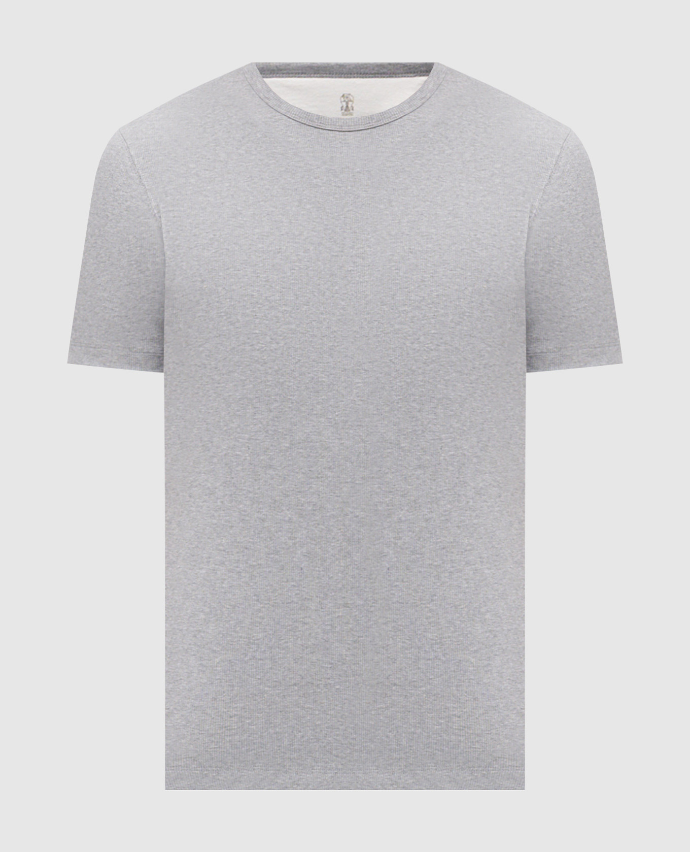Grey ribbed T-shirt