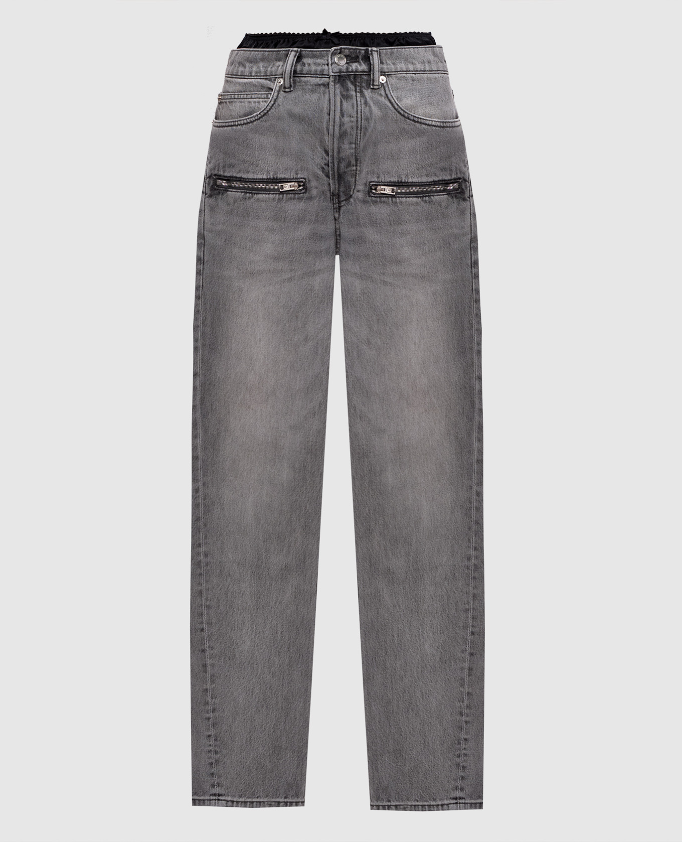 Grey jeans with logo patch Alexander Wang