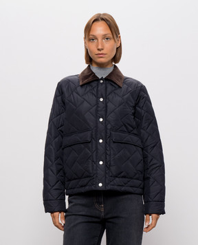 Peserico Blue quilted jacket A23031A6957