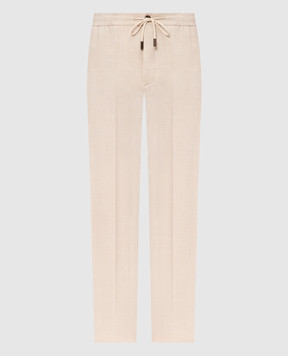Slowear Beige wool, silk and linen pants 1T007790490