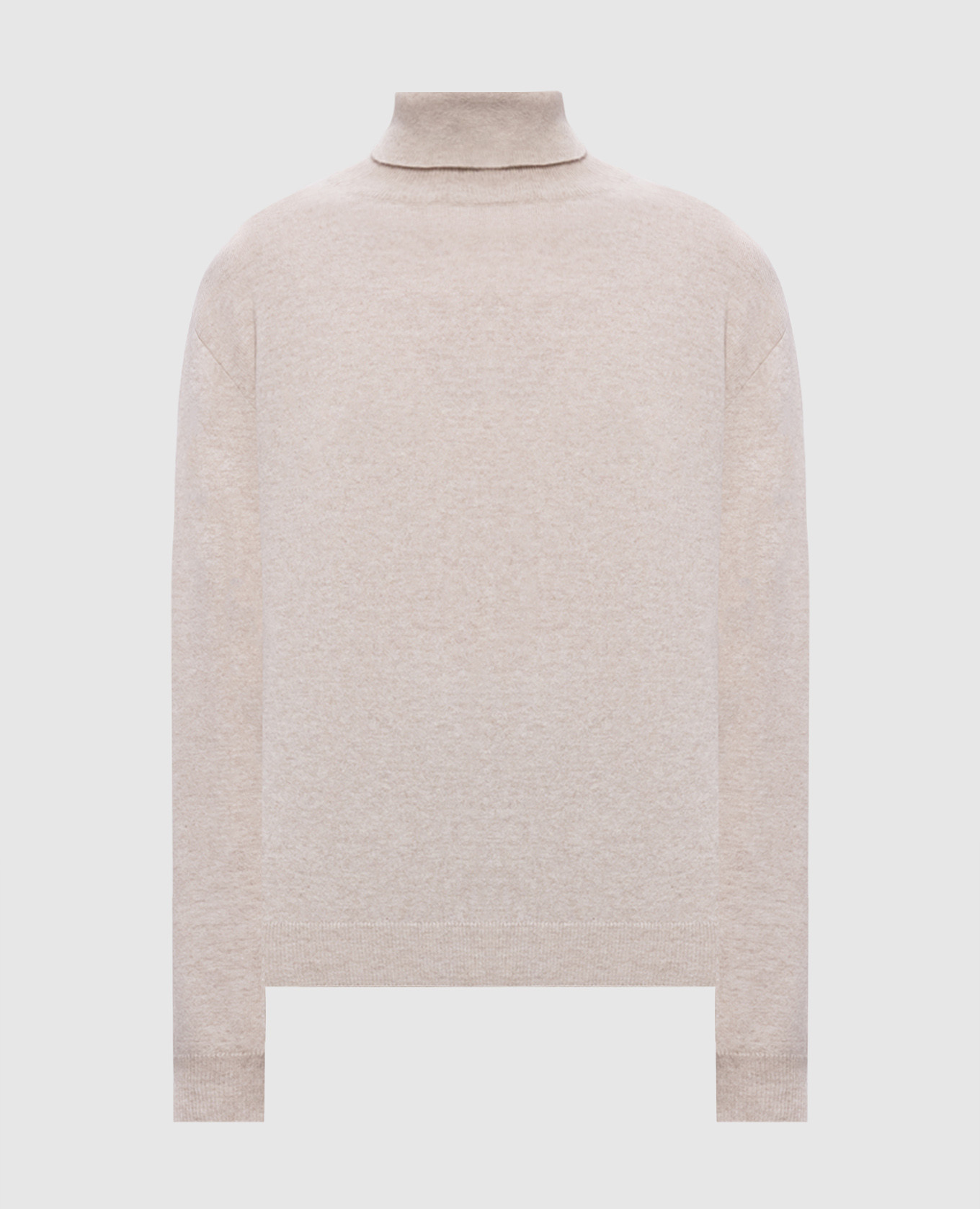 Beige cashmere turtleneck