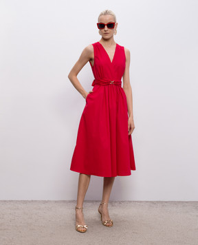 Twinset Red dress with metal logo 261TT2161