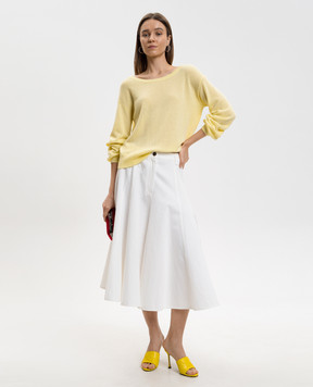 Allude Yellow cashmere sweater 26211141