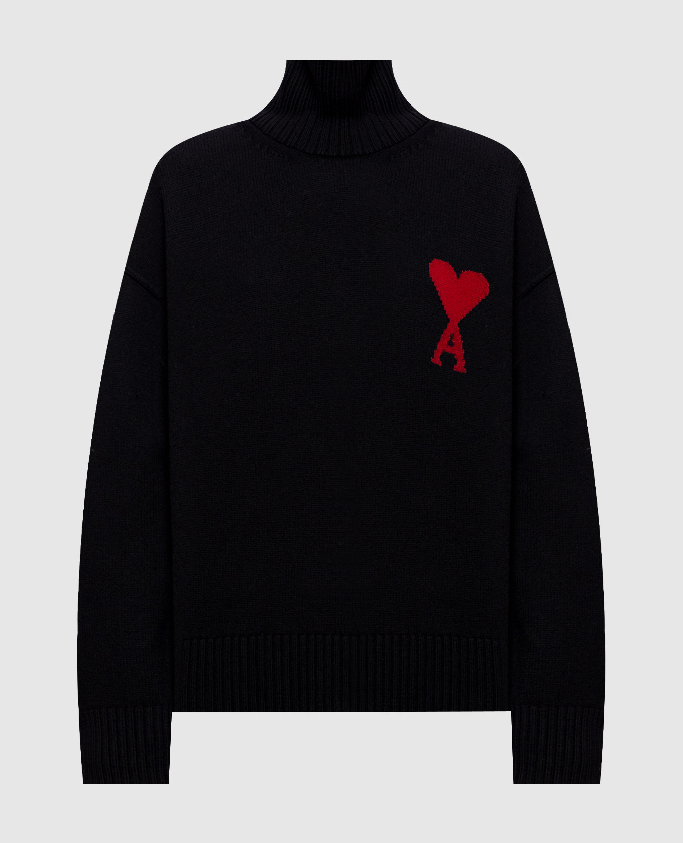 Ami de Coeur black wool sweater