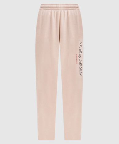 Beige Jogginghose mit Muster