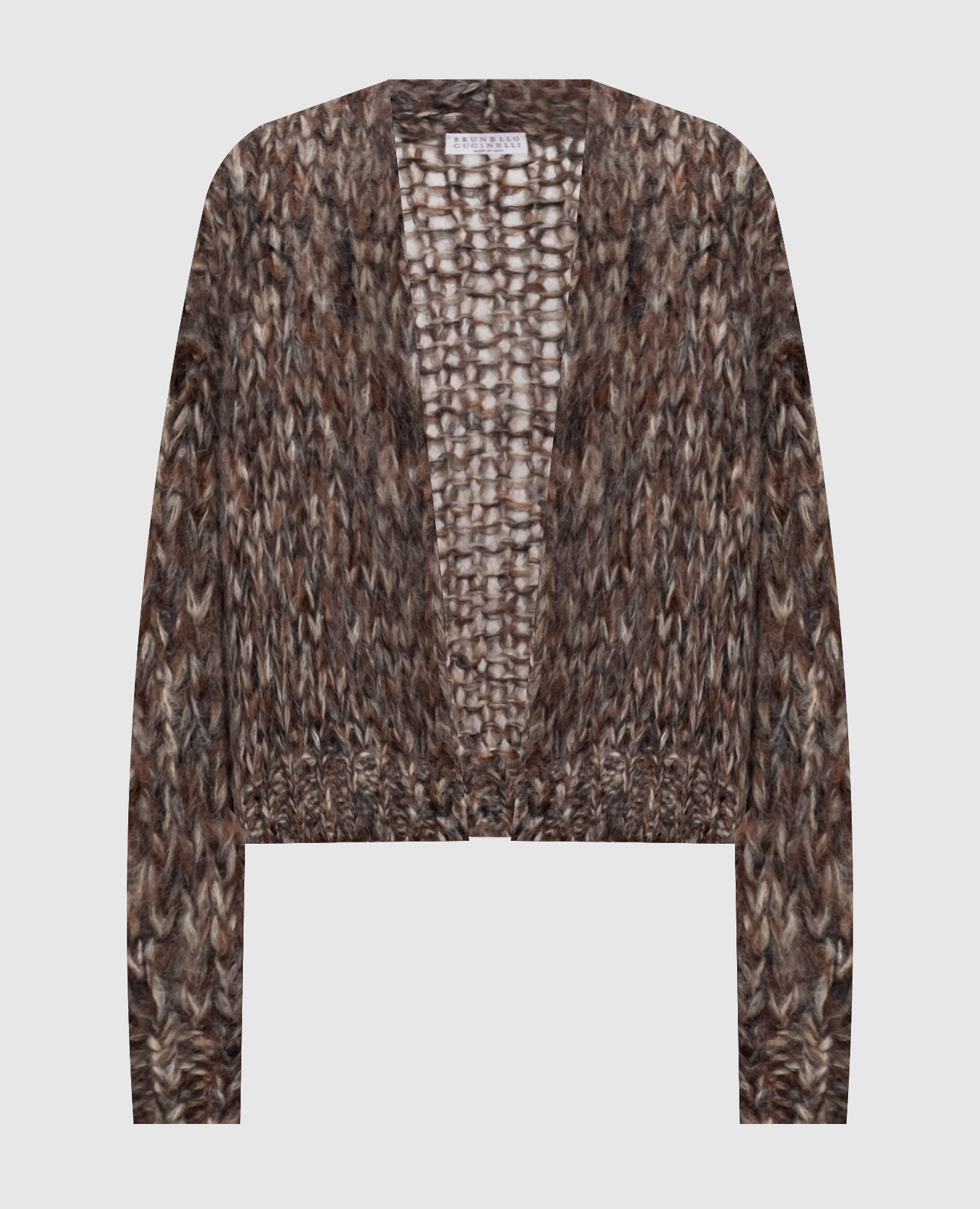 Brown cardigan with wool Brunello Cucinelli