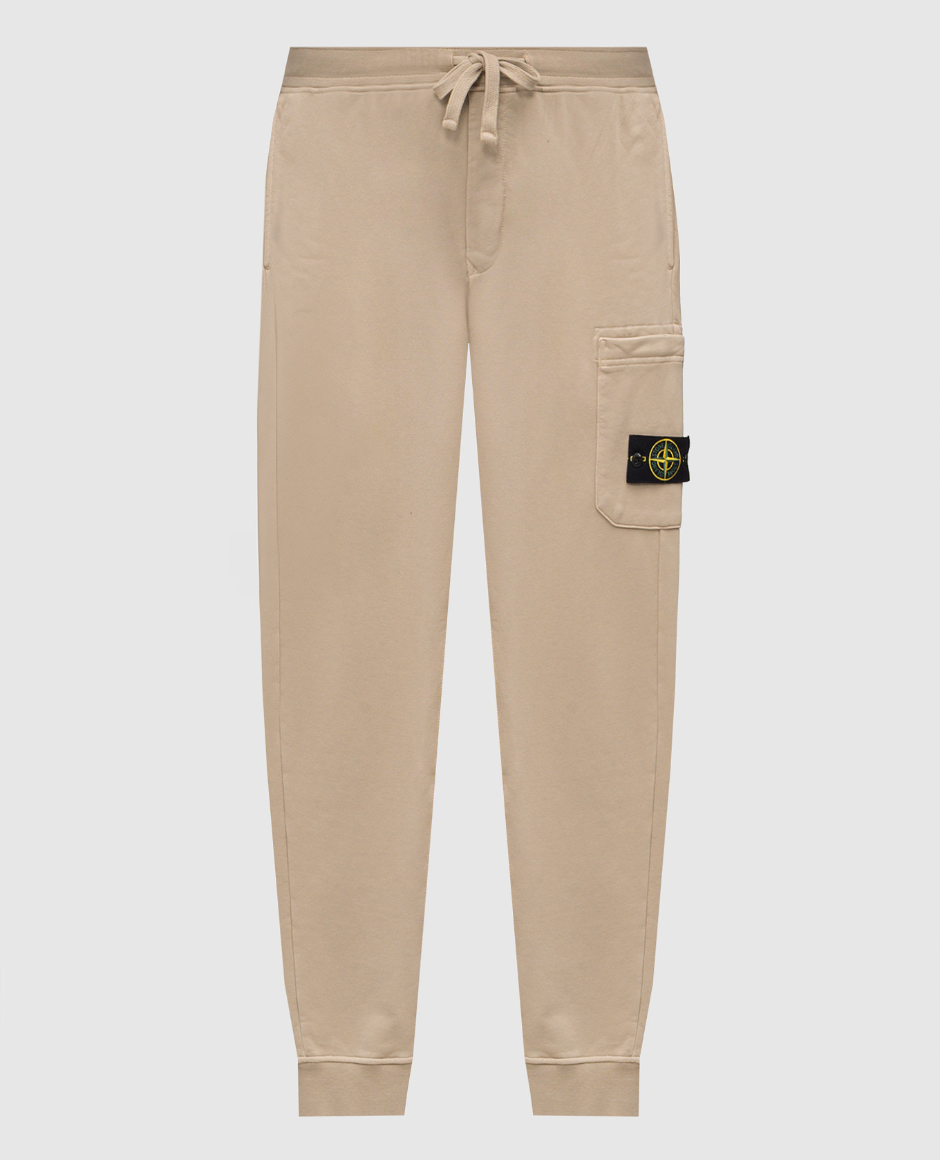

Beige joggers with logo Stone Island