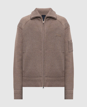 Juun.j Brown cardigan with wool JC6251P81A