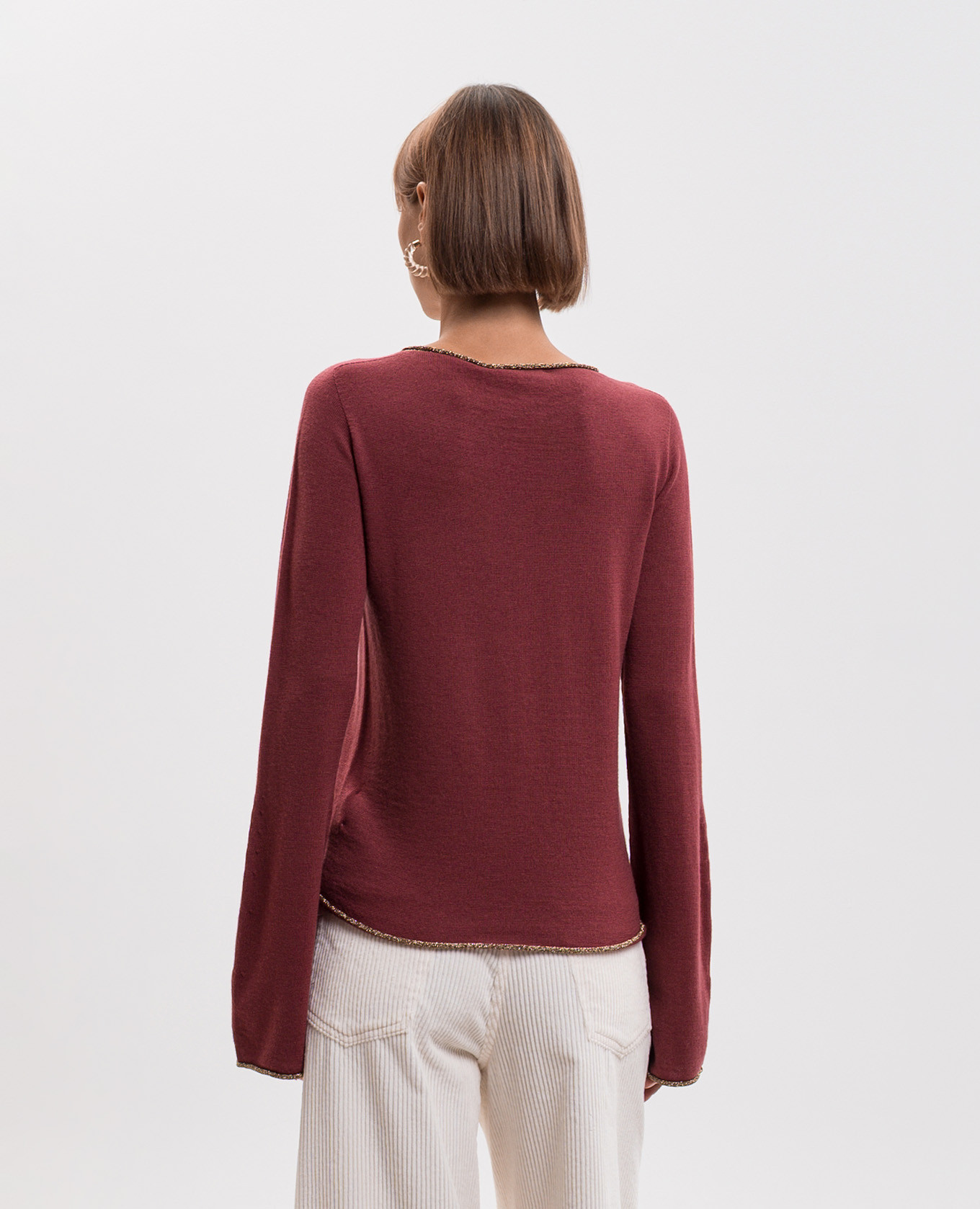 Stiga burgundy wool jumper Momoni 4