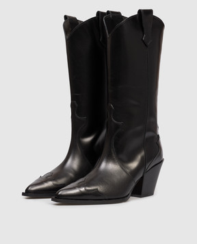 Aeyde Black leather cossacks Ariel ABTBUP75CH222800001