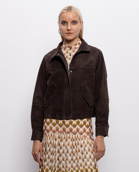 Babe Pay Pls Brown suede jacket 2616SUEDE