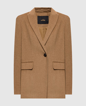 Twinset Brown wool jacket 262AT2260