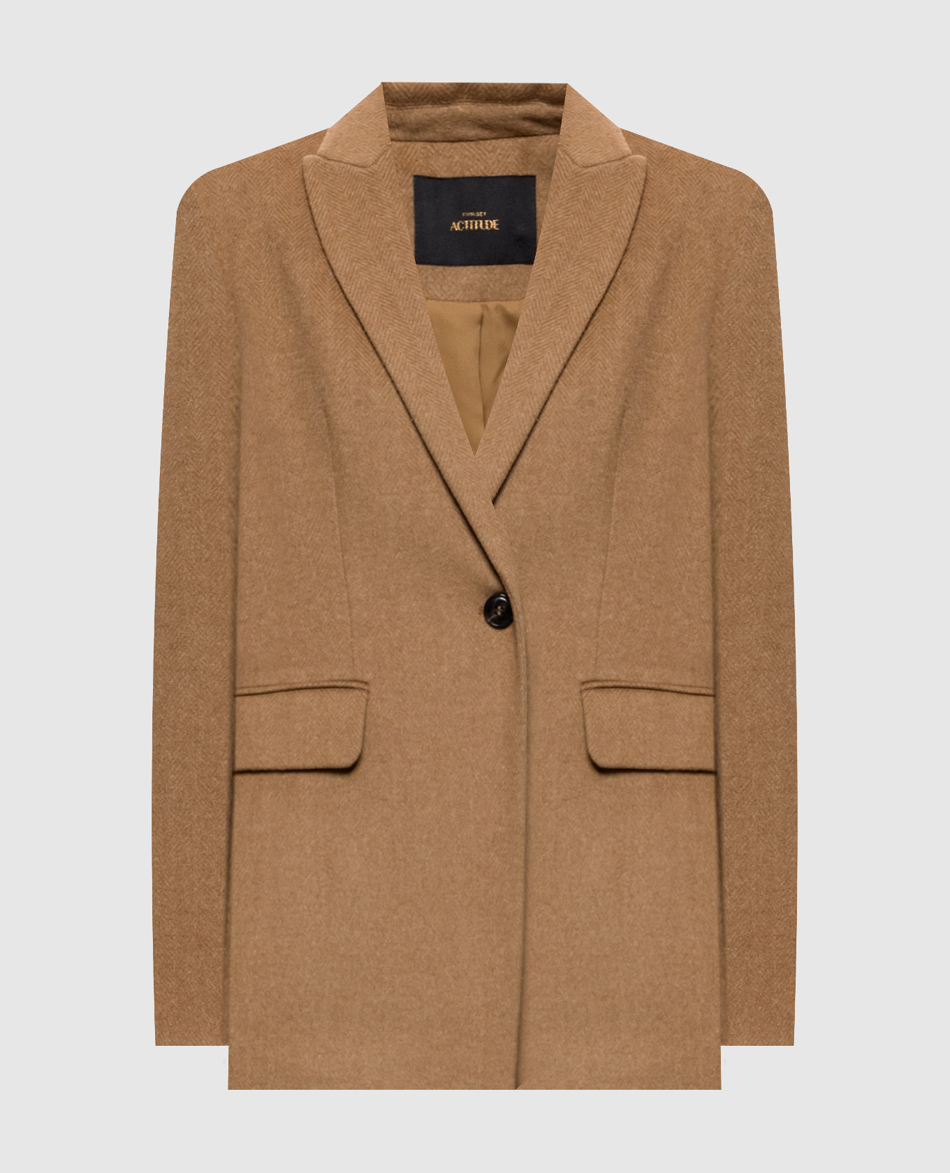 Brown wool jacket Twinset