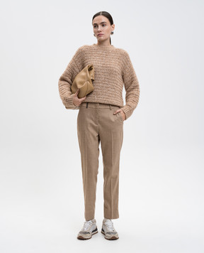 Peserico Beige alpaca wool sweater S99433F039283G