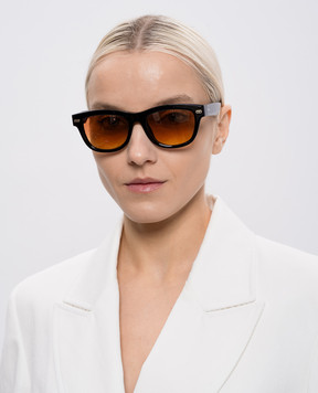 Brunello Cucinelli Iconic Meridian Black Sunglasses MOCSTEMV22