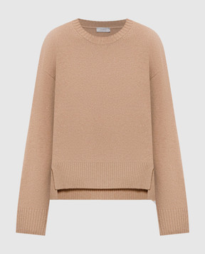 Peserico Beige wool, silk and cashmere sweater with monil chain A99267F07K09283