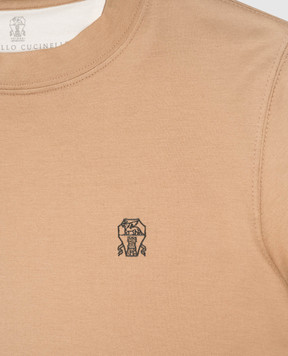 Brunello Cucinelli Children's brown cotton t-shirt B0B13T704C