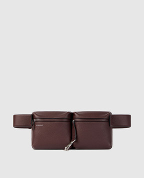 Givenchy Burgundy leather bag with embossed logo BKU05HB2GY