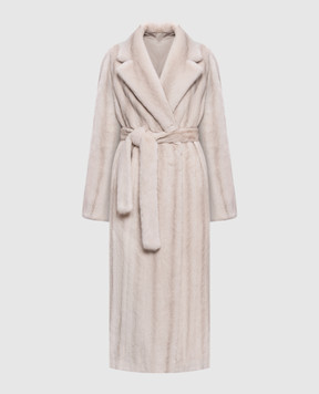 Rindi Beige reversible mink fur coat 072VS026