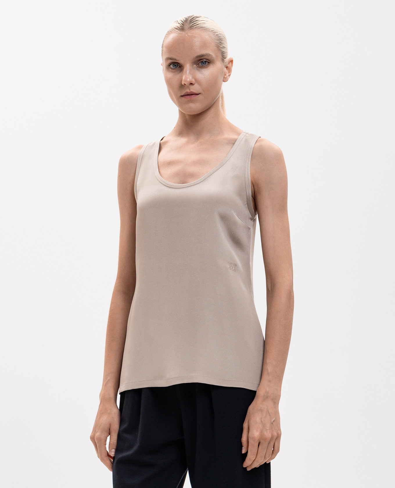 Beige PAVIDO silk top Max Mara 2