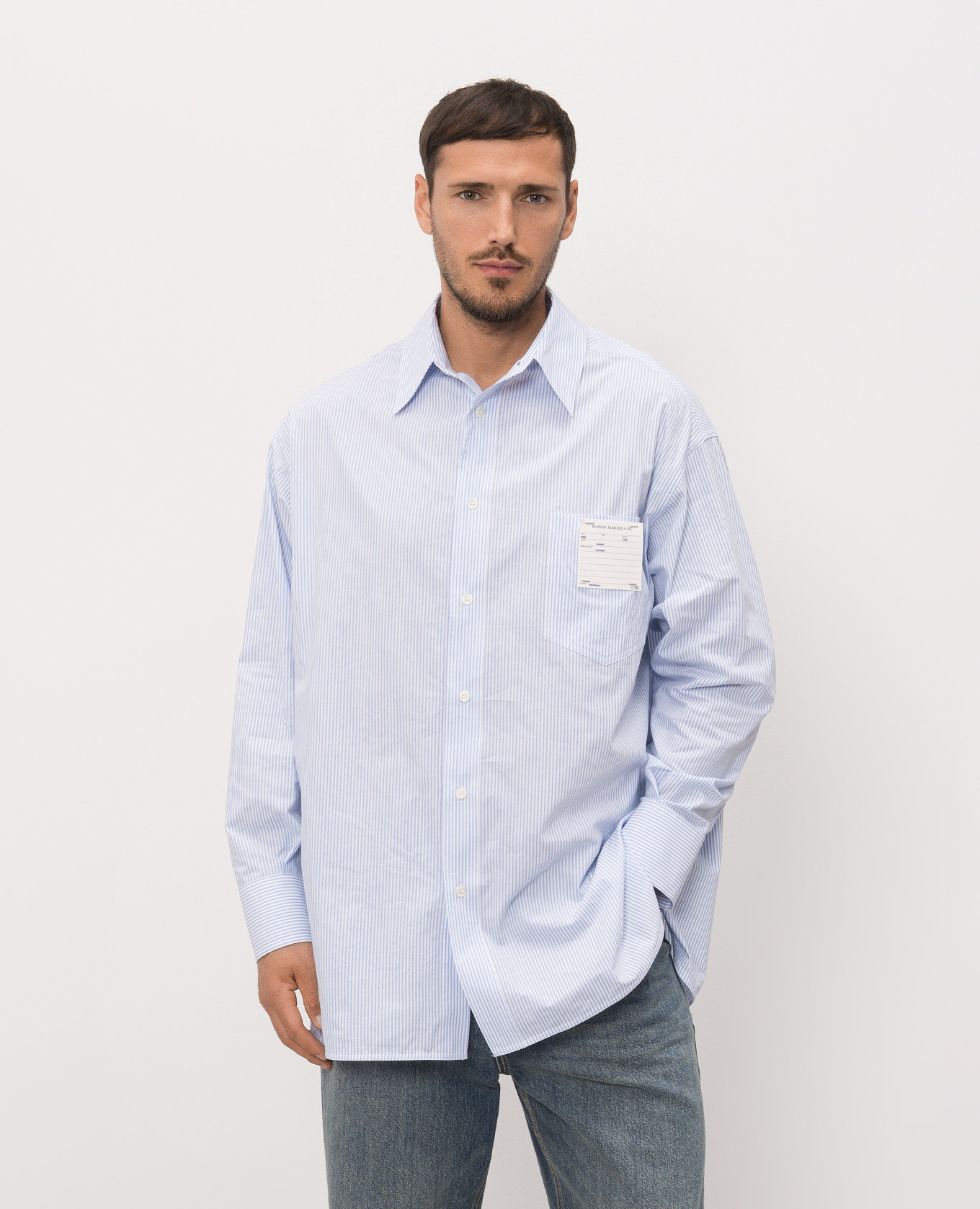 Blue striped shirt Maison Margiela MM6 3