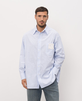 Maison Margiela MM6 Blue striped shirt SH2DT0048M35874