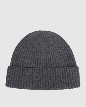 Brunello Cucinelli Dark gray cashmere hat M2293900