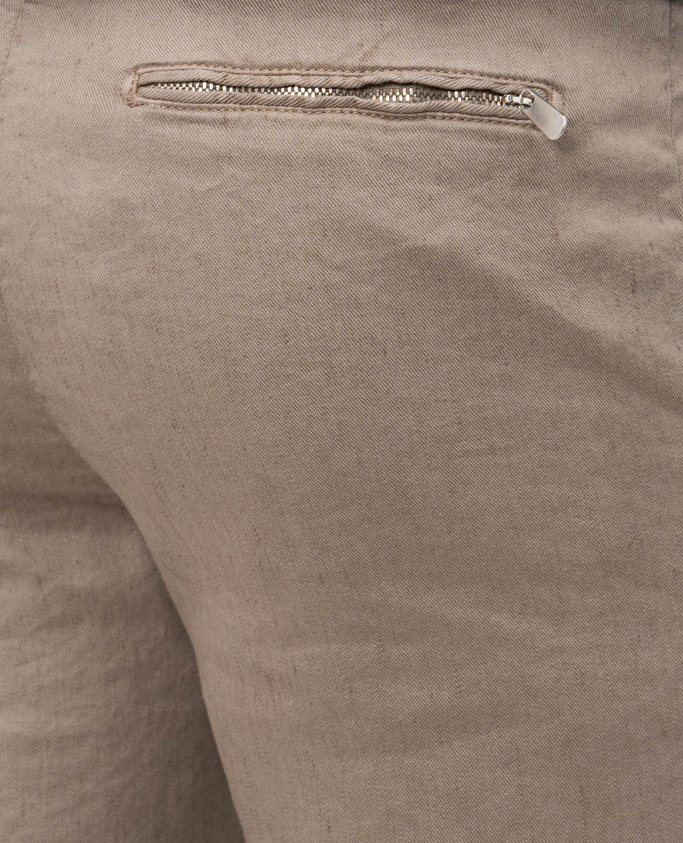 Beige linen shorts Marco Pescarolo 5