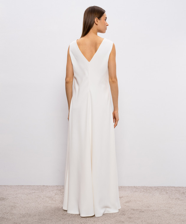 Brunello Cucinelli - White maxi dress with monil chain MA029A5450 - shop  with Bulgaria delivery at Symbol