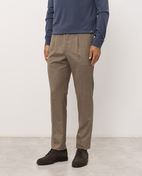 Stefano Ricci Brown wool pants M1T6300240W609