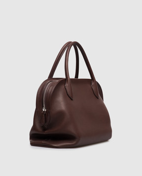 The Row Burgundy leather bag Agnes 12 W1713L72