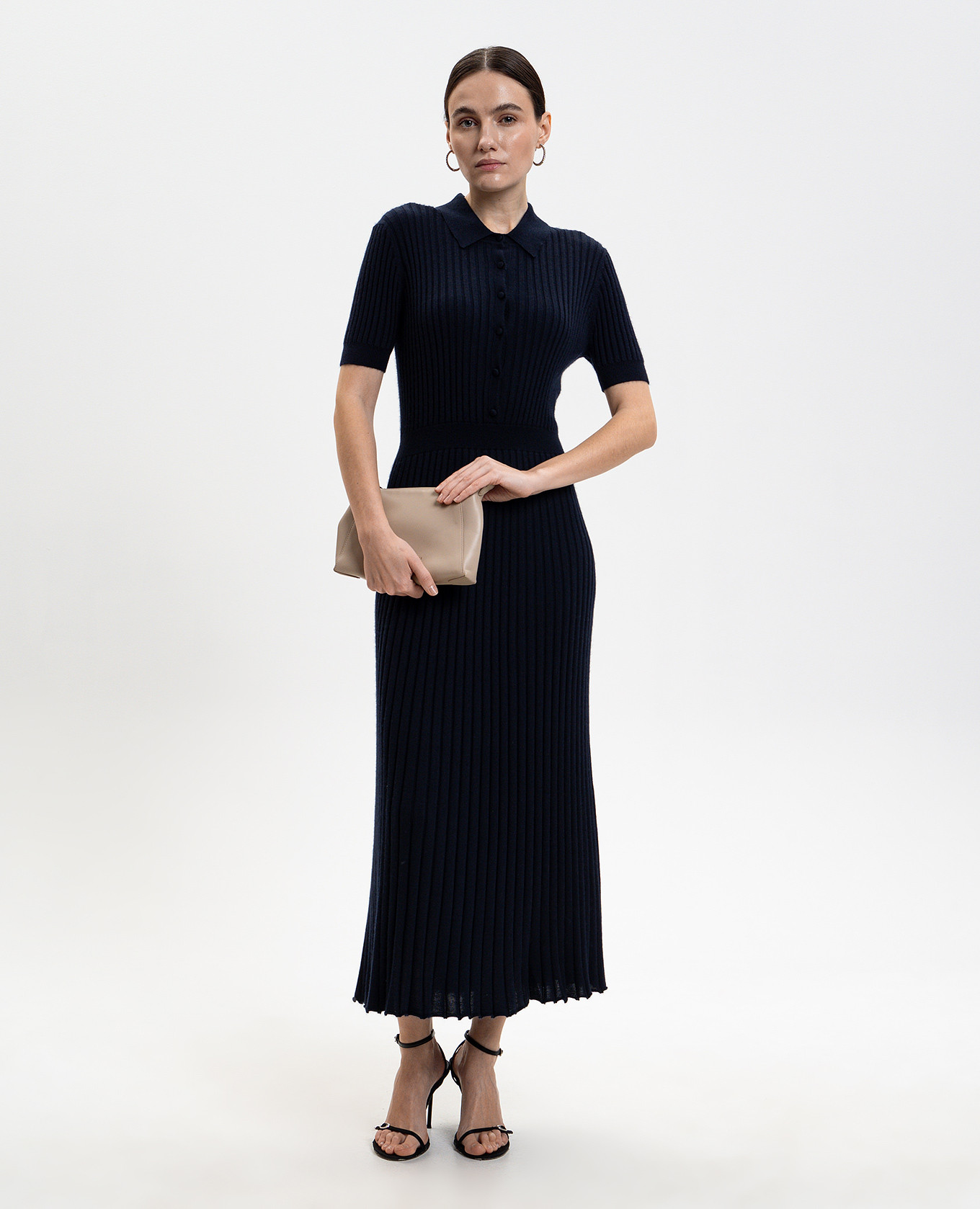 

Blue Amor silk and cashmere dress Gabriela Hearst