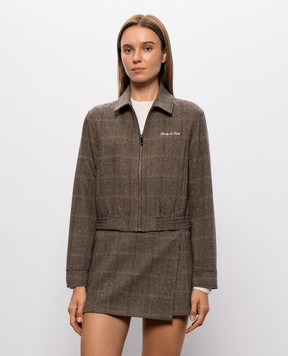 Sporty & Rich Brown patterned wool jacket JA08685326BR41