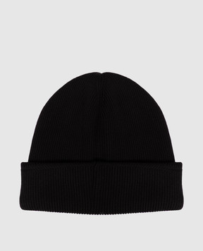 Stone Island Black hat with logo patch L2S15N100102S00D7