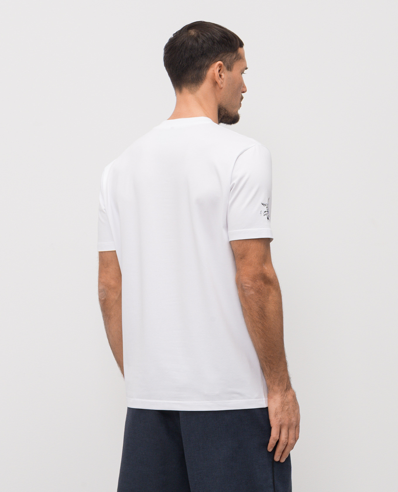 

White T-shirt with branded patches Iceberg